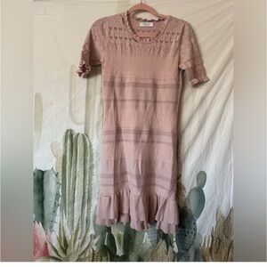 Bailey44 Knit MIDI Ruffle Dress 🌵 Medium